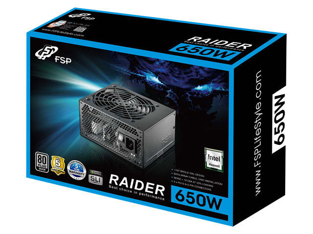 Захранвания за компютри Fortron Raider 650W