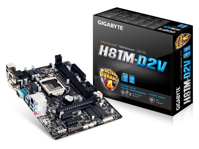 Дънни платки Gigabyte GA-H81M-D2V