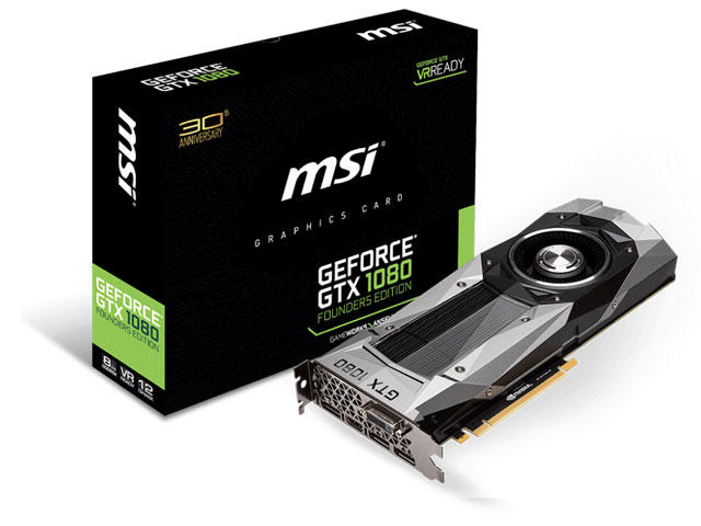 Видео карти MSI GeForce GTX 1080 Founders Edition