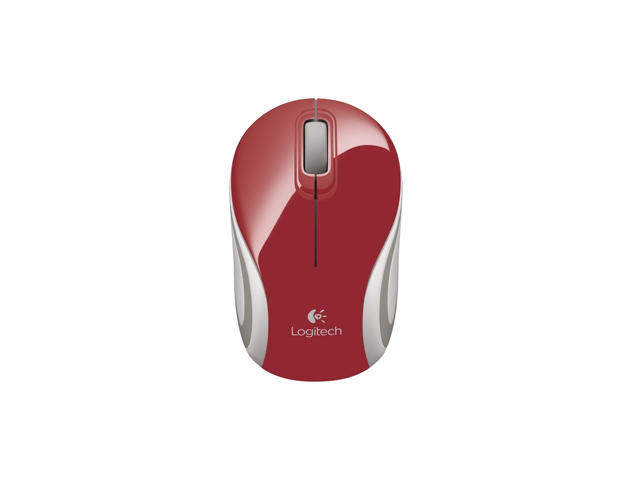 Мишки Logitech M187, в червено