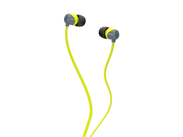 Слушалки Skullcandy JIB, в сиво-лайм