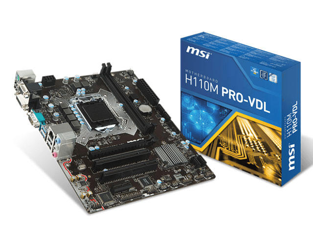 Дънни платки MSI H110M PRO-VDL