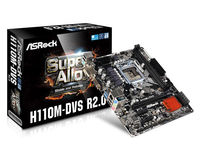 Дънни платки ASRock H110M-DVS R2.0