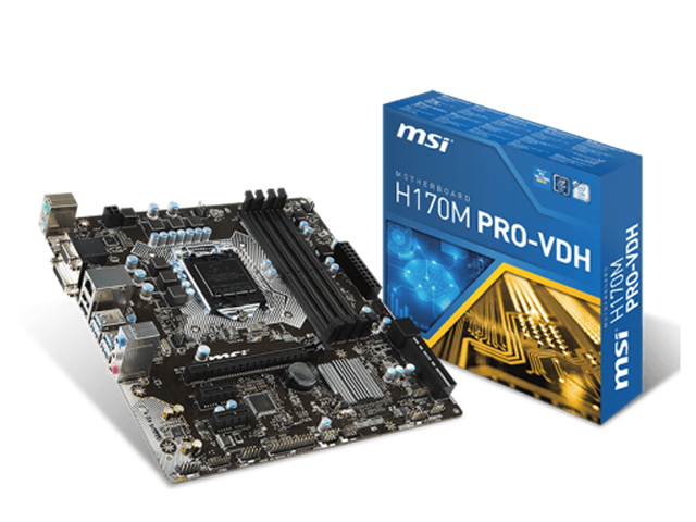 Дънни платки MSI H170M PRO-VDH