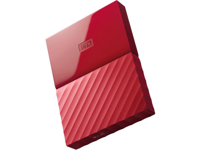 Външни HDD 4TB WD My Passport, в червено