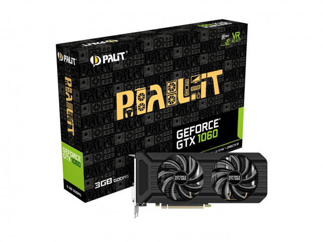 Видео карти Palit GeForce GTX 1060 Dual 3GB