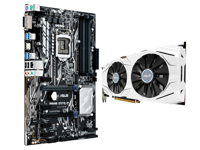 Дънни платки Комплект ASUS PRIME Z270-P +  Asus GeForce DUAL GTX1070-8G