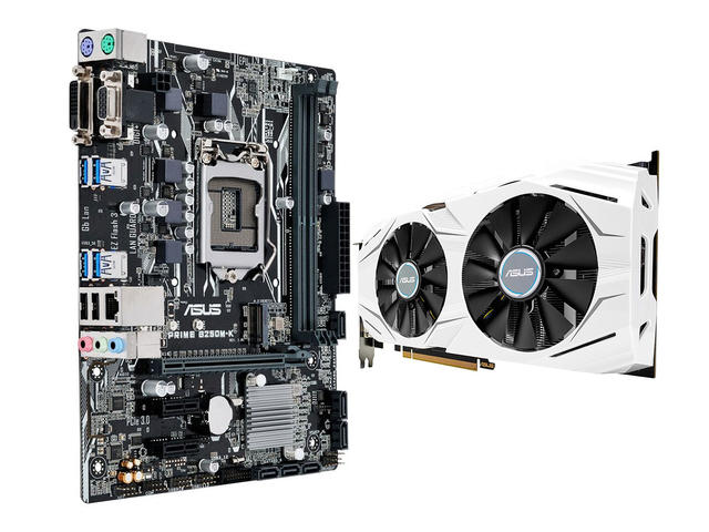Дънни платки Комплект ASUS PRIME B250M-K +  Asus GeForce DUAL GTX1070-8G
