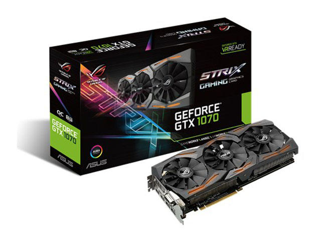 Видео карти ASUS STRIX GeForce GTX 1070 O8G GAMING
