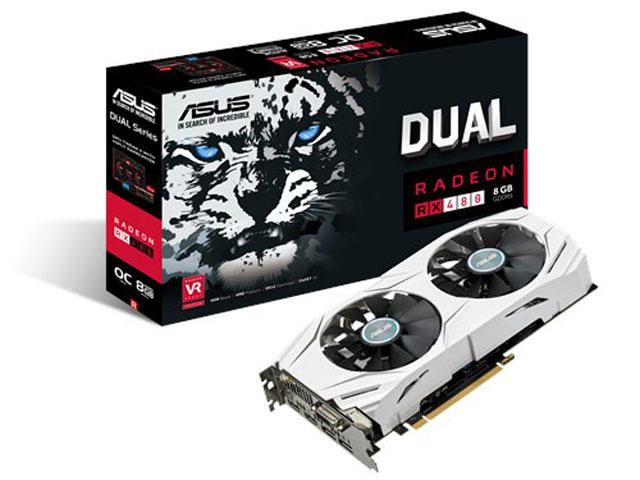 Видео карти Asus Radeon DUAL RX480-O8G