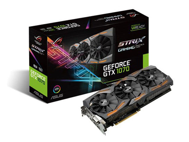 Видео карти Asus ROG STRIX GeForce ROG GTX1070-8G-GAMING