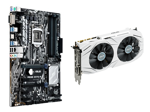 Дънни платки Комплект ASUS PRIME Z270-P +   Asus GeForce DUAL GTX1060 O6G