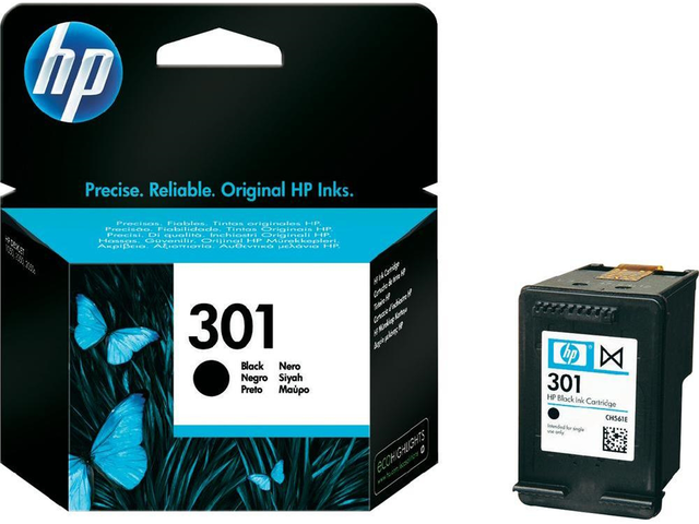 Консумативи Оригинален тонер HP 301 Black Ink 
