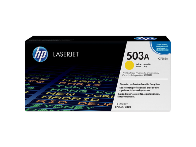 Консумативи Оригинален тонер HP 503A Yellow LaserJet