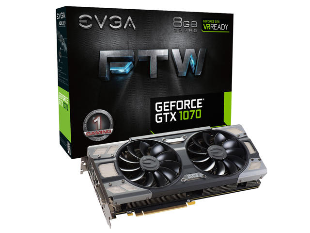 Видео карти EVGA GeForce GTX 1070 FTW GAMING 8G