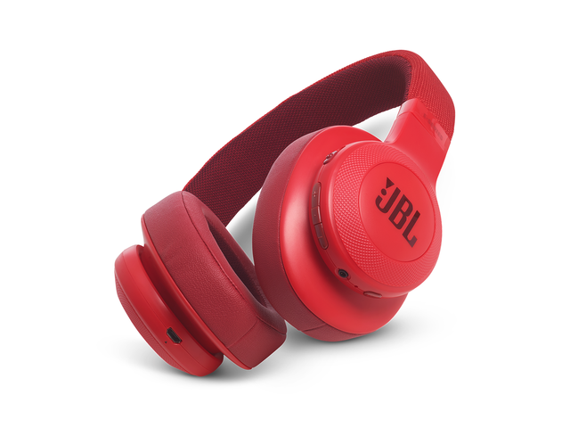 Слушалки JBL E55BT, в червено