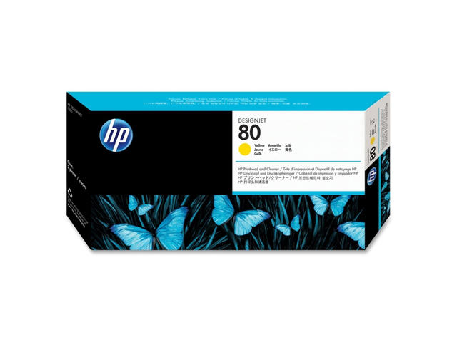 Консумативи Оригинален консуматив HP 80 original printhead yellow