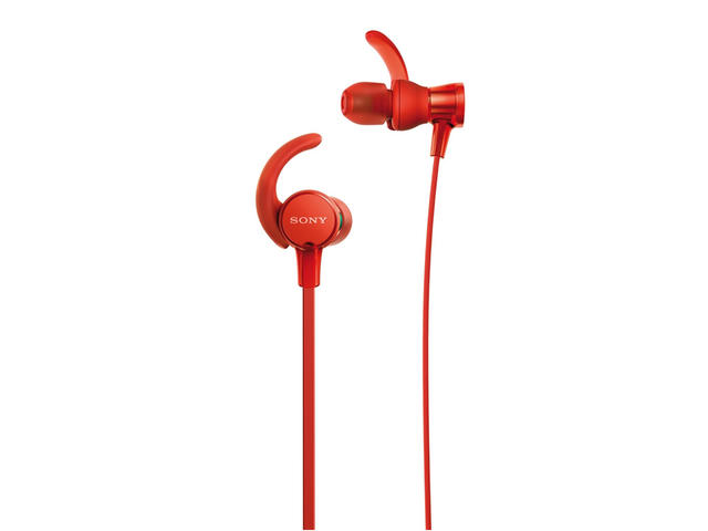 Слушалки Sony MDR-510AS, в червено