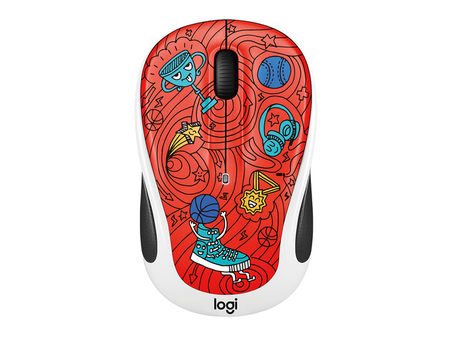Мишки Logitech M238 Doodle Collection, CHAMPION CORAL
