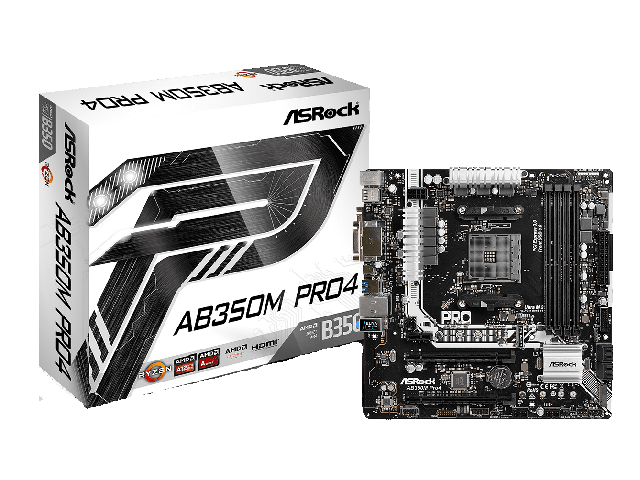 Дънни платки ASRock AB350M Pro4