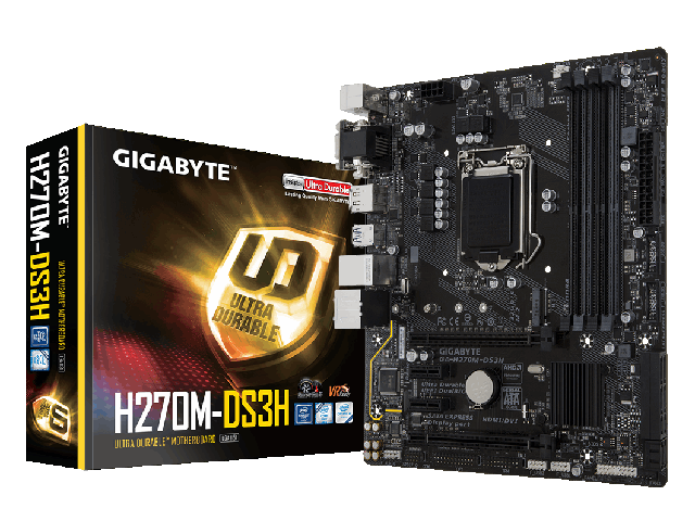Дънни платки Gigabyte GA-H270M-DS3H