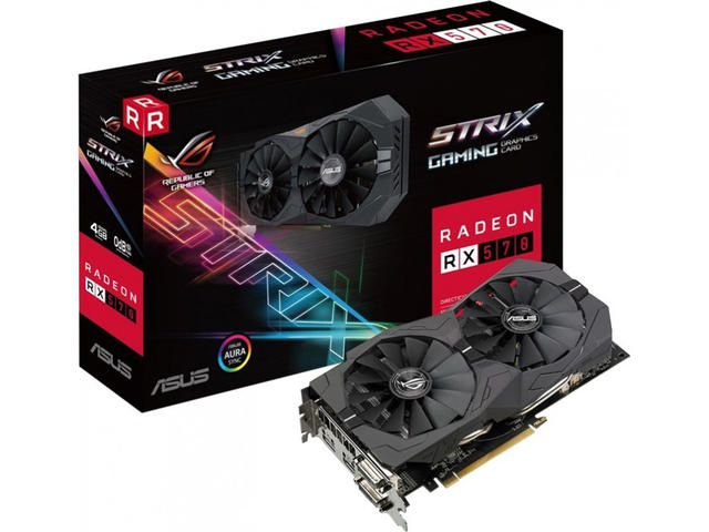 Видео карти ASUS ROG STRIX Radeon RX 570 4G GAMING