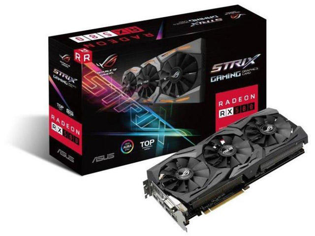 Видео карти ASUS STRIX Radeon RX 580 T8G GAMING