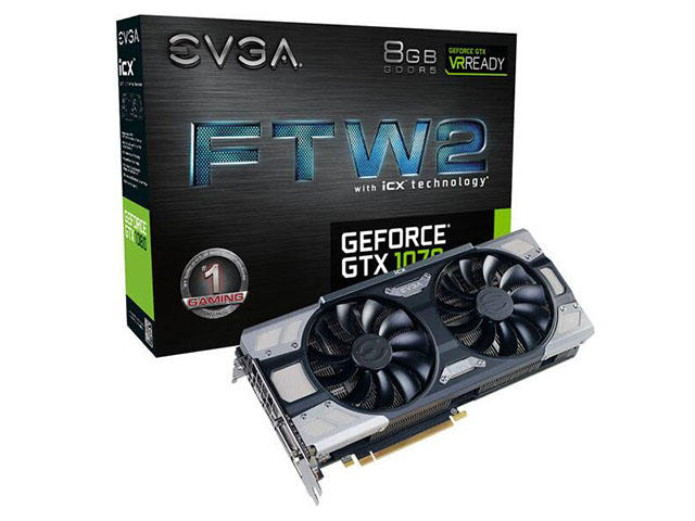 Видео карти EVGA GeForce GTX 1070 FTW2 GAMING 08G