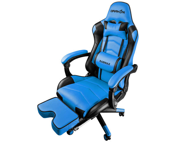 Геймърски столове RAIDMAX DK709BU черен/син