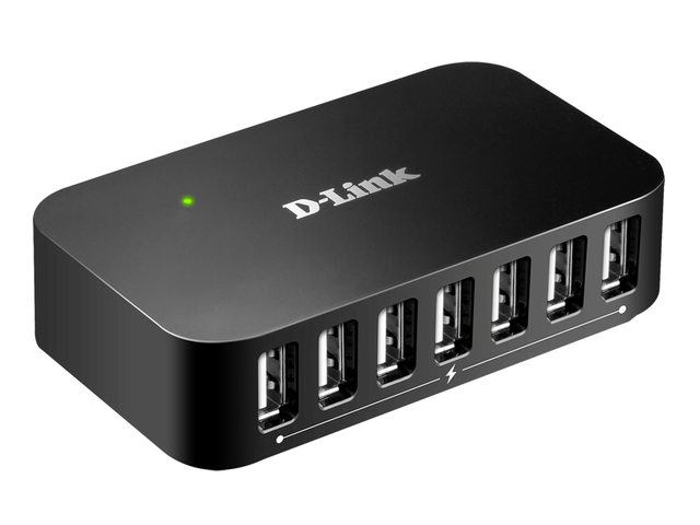 Безжични адаптери D-Link DUB-H7/E 7-Port USB 2.0 Hub