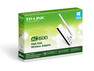 Безжични адаптери AC600 High Gain Wireless Dual Band USB Adapter