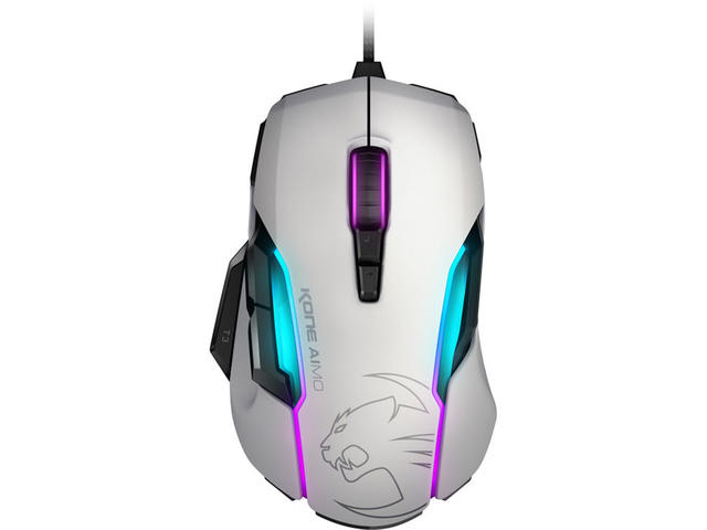 Мишки Roccat Kone AIMO, в бяло