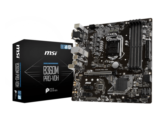 Дънни платки MSI B360M PRO-VDH