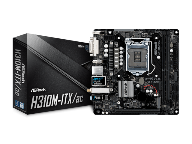 Дънни платки ASRock H310M-ITX/ac