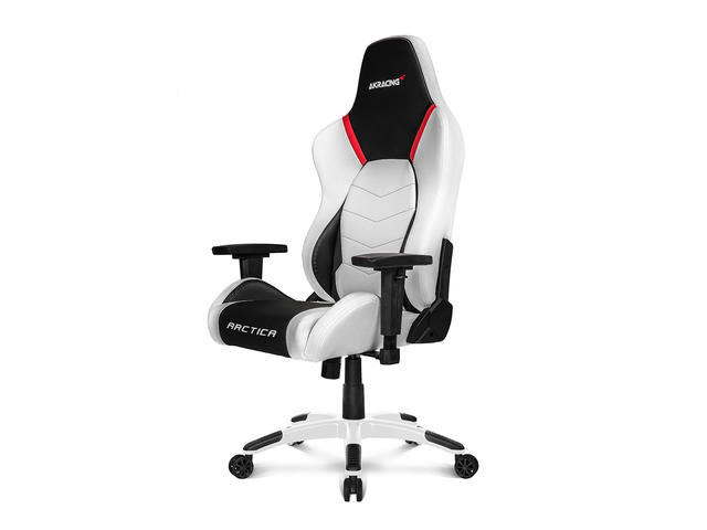 Геймърски столове AKRACING Arctica, в бяло-черно