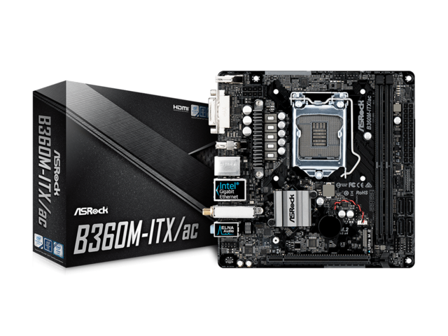 Дънни платки ASRock B360M-ITX/ac