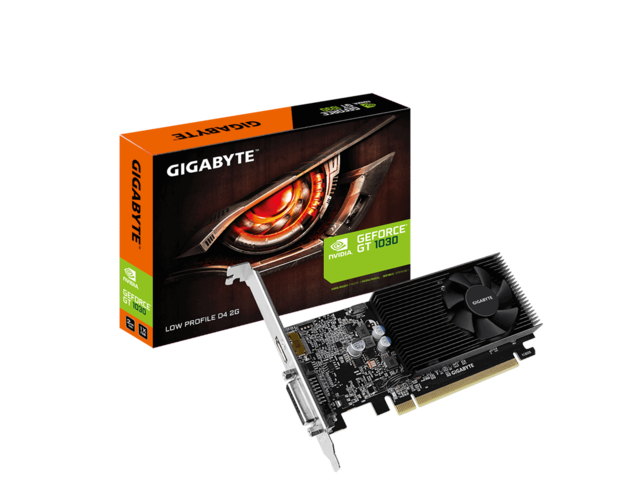 Видео карти GIGABYTE GT 1030 Low Profile D4 2G