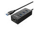 Кабели и Адаптери Orico USB3.0 to USB3.0 * 3 / Gigabit Ethernet Adapter (HR01-U3)