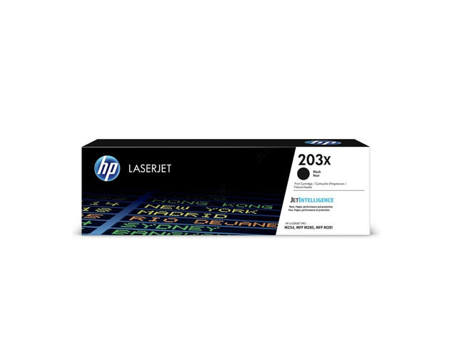 Консумативи Оригинален HP 203X Original Black LaserJet Toner Cartridge