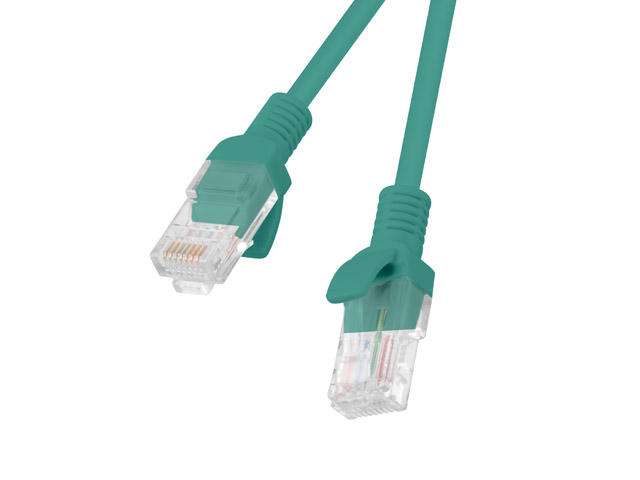 Кабели и Адаптери Lanberg пач кабел CAT5E 1m Green
