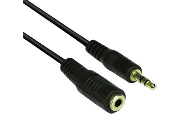 Кабели и Адаптери VCom Аудио Кабел 3.5mm Stereo M / F - CV202-5m