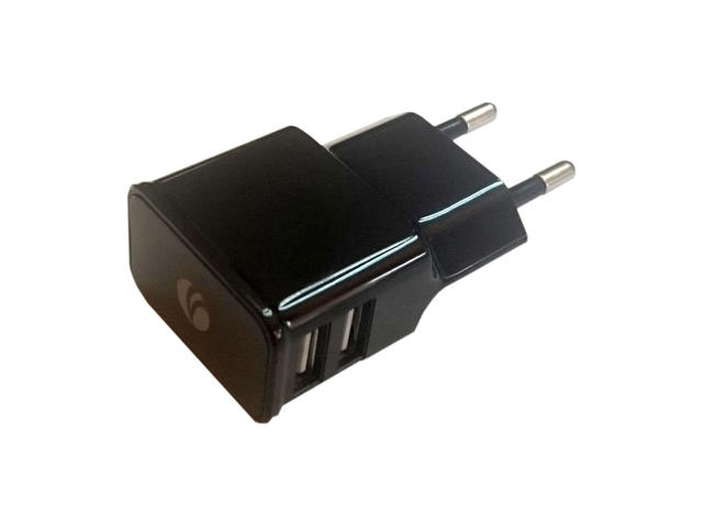 Кабели и Адаптери VCom DC528 AC зарядно 2A 2xUSB