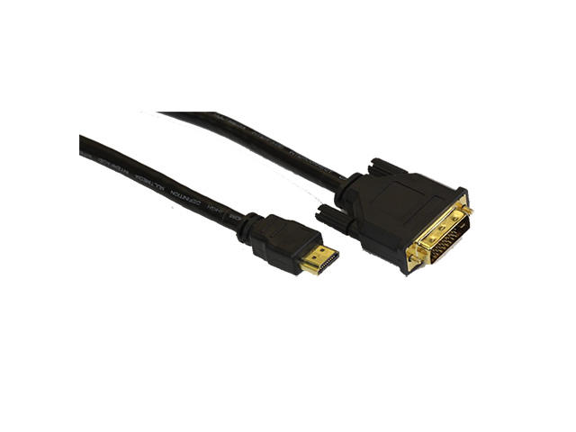 Кабели и Адаптери VCom Кабел DVI 24+1 Dual Link M / HDMI M - CG481G-1.8m