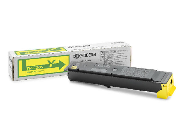 Консумативи Оригинална тонер касета Kyocera TK-5205Y, жълта