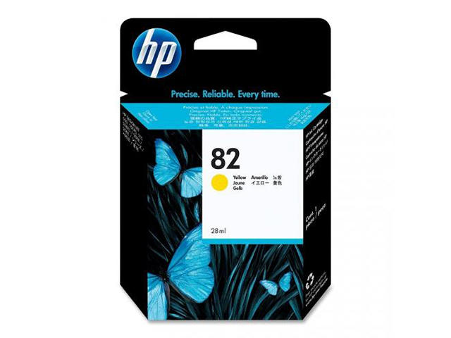 Консумативи Оригинален HP 82 Standard 1-Pack Original Ink Cartridge, yellow