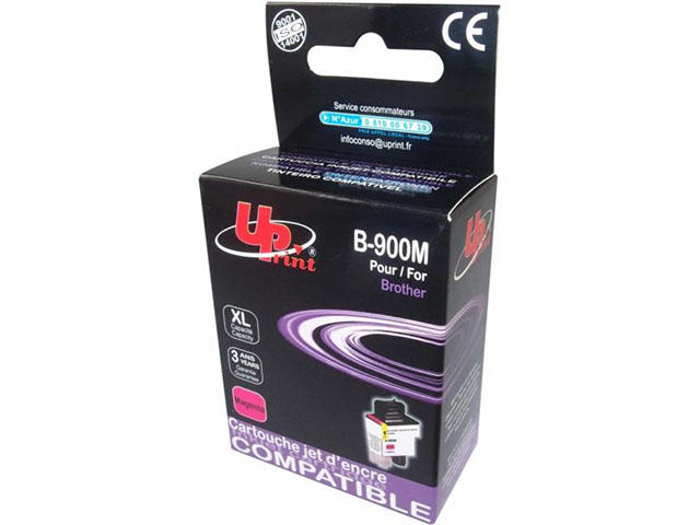 Консумативи Съвместим UPRINT LC900 Magenta, Brother