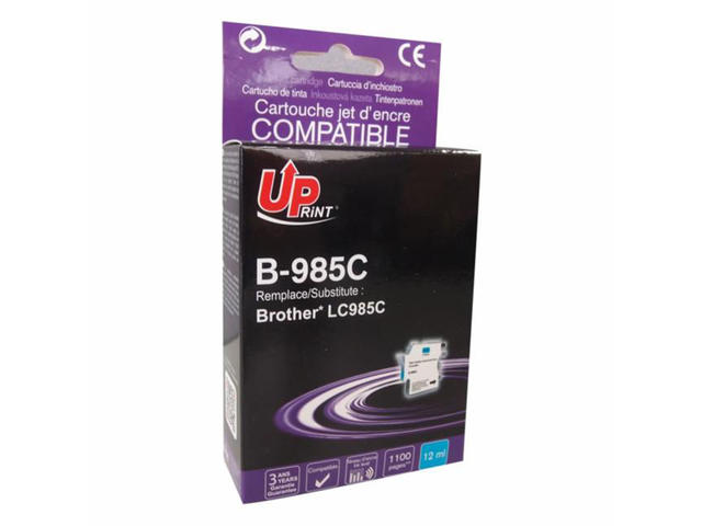 Консумативи Съвместим UPRINT LC985 Cyan, Brother