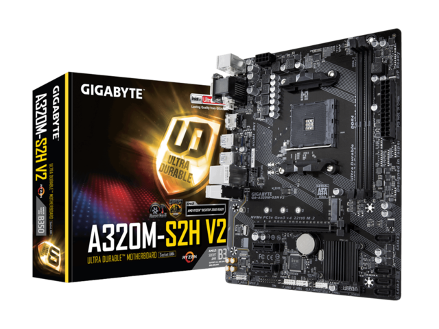 Дънни платки GIGABYTE GA-A320M-S2H V2