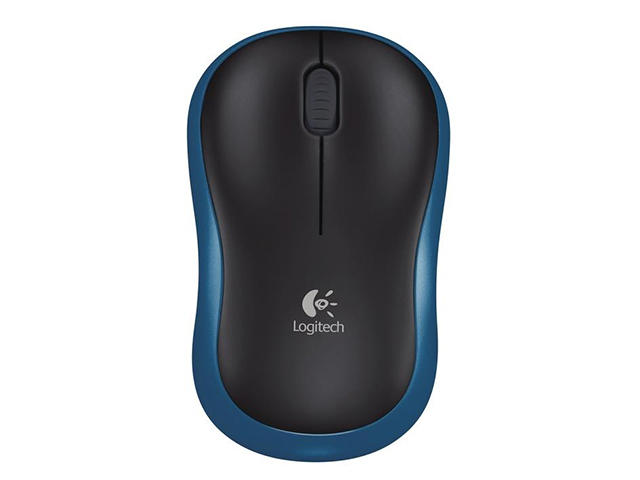 Мишки Logitech M185, в сиво-синьо