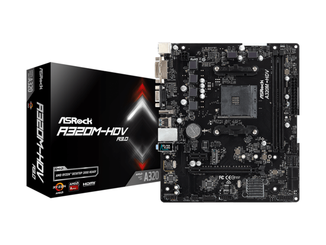 Дънни платки ASRock A320M-HDV R3.0